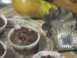 Muffins chocolat, poire et sirop d’érable