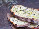 Tartines courgettes et carré frais