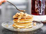 Pancakes vegan à la banane, au sirop d’érable