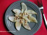 Salade tiède de poires Comice, Ossau Iraty et noisettes torréfiées