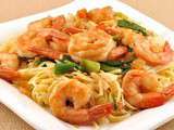 Nouilles aux crevettes (Yakisoba noodles)