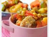 Couscous aux boulettes de viande