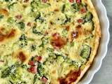 Quiche aux brocolis et jambon