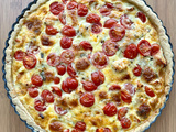 Quiche poulet et tomates cerises