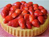 Tarte renversée aux fraises