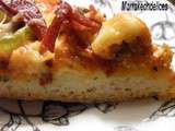 Pizza aux boulettes de viande poivrons et double fromage