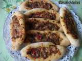 Pizza Turque kefta et duo poivrons