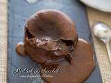 Mi-cuit au chocolat noir et son coeur coulant à la Crème de Salidou