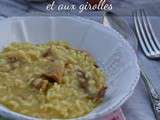 Risotto au safran et aux girolles