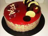 Entremet chocolat/framboise