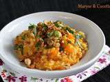 Risotto au Potimarron Lardons & Noisettes