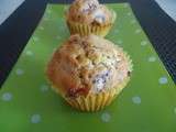 Muffins chocolat blanc et framboises