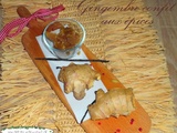 Gingembre confit aux baies roses et sirop épicé