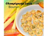 Idée apéro petits champignons farcis au boursin