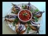 Sardine a la marocaine et sa charmoula au four