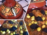 Tajine d'agneau aux pruneaux et olives