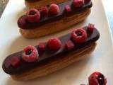 Éclairs chocolat framboise