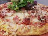 Omelette pizza