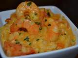 Risotto aux crevettes et au curry