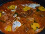 Tagine kefta aux oeufs (tajine marocain)