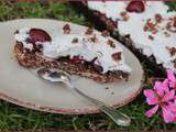 Tarte aux cerises façon  forêt noire 