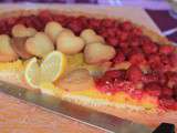 Tarte framboises sur lit de citron