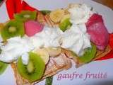 Gaufre fruité