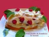 Mille feuilles de framboises