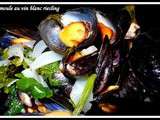 Moules au vin de riesling