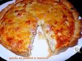 Quiche au jambon et munster