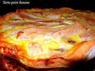 Tarte poire banane