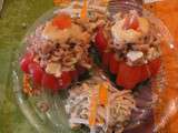 Tomates aux crevettes