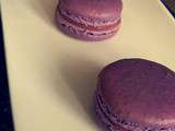 Macarons au cassis