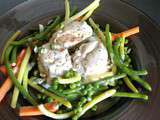 Ballotine de poulet , légumes du jardin, quinoa et boulgour