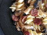 Fusilli giganti champignons chorizo