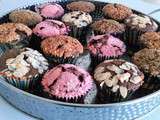 Muffins choco/vanille et muffins choco/feve de tonka