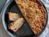 Crumble cake aux framboises