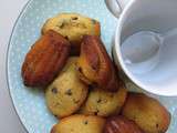 Madeleines au beurre de cacahuète et pépites de chocolat