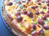 Quiche régressive: Knaki, Cheddar, Carotte