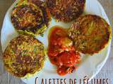 Galettes de légumes aux herbes et au curry