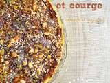 Tarte au chou rouge et courge {amande et roquefort}