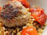 Boulette d'agneau et quinoa