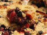 Crumble de sarrasin pomme et fruits rouges