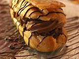 Eclair au gianduja et nougatine