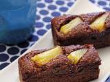 Financier au chocolat et ananas