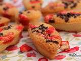 Financier aux pralines roses