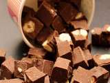 Fudge chocolat noir, noisettes et chamallow