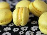 Macaron au lemon curd