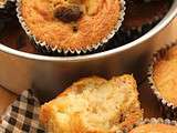 Muffins pommes rhum chocolat