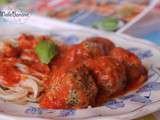 Polpettes italiennes aux herbes et spaghettis d'épeautre